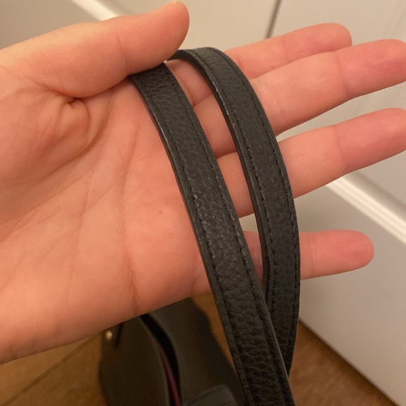 Coach Tote Bag, Black with Red, Gold Hardware, good condition - Picture 7 of 10